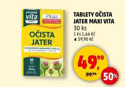 OČISTA JATER TABLETY MAXI VITA, 30 ks 