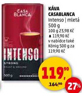 KÁVA CASABLANCA Intenso mletá, 500 g 