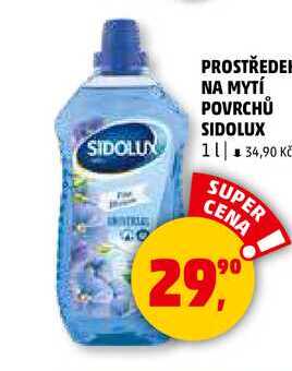 PROSTŘEDEM NA MYTÍ POVRCHŮ SIDOLUX, 1 l 