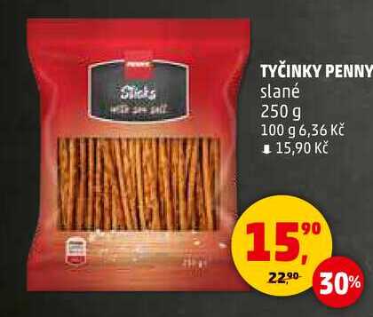 TYČINKY PENNY slané, 250 g 