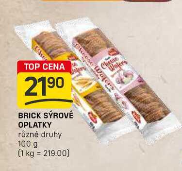 BRICK SÝROVÉ OPLATKY různé druhy 100 g 