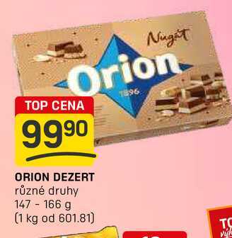 ORION DEZERT různé druhy 147-166 g