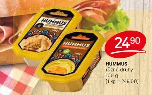 HUMMUS různé druhy 100 g 