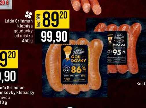 Láďa Grileman klobáska 0,450kg