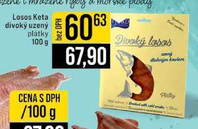 Losos Keta divoký uzený plátky 100 g