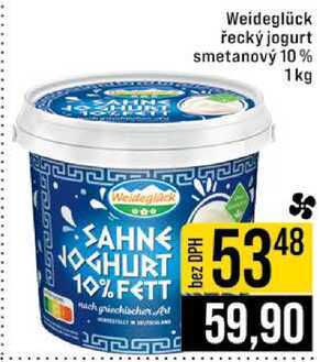 Weideglück řecký jogurt smetanový 10% 1kg 