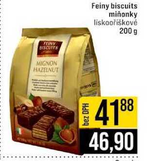 Feiny biscuits miñonky liskooříškovė 200 g  