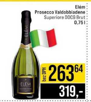 Elém Prosecco Valdobbiadene Superiore DOCG Brut 0,75 l