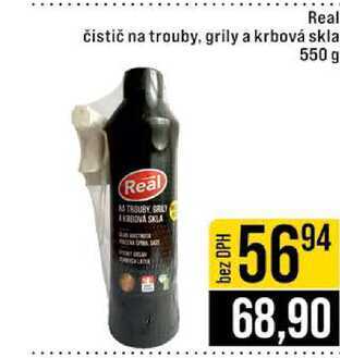 Real čistič na trouby, grily a krbová skla 550 g