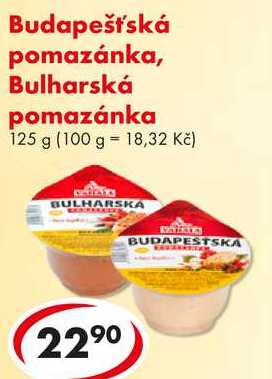 Budapešťská pomazánka, Bulharská pomazánka, 125 g