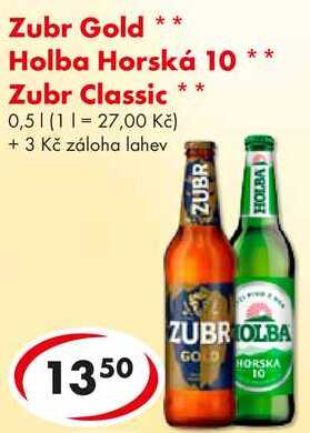 Zubr Gold, 0,5 l 