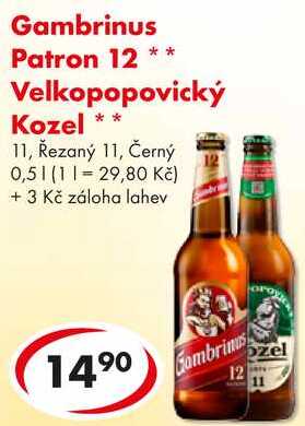 Gambrinus Patron 12, 0,5 l