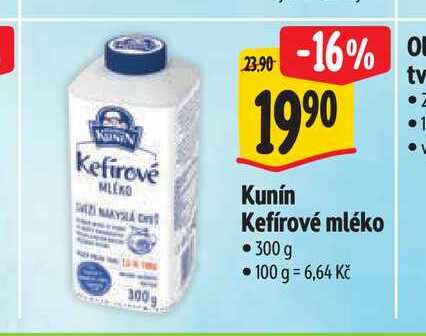   Kunín Kefírové mléko   300 g  