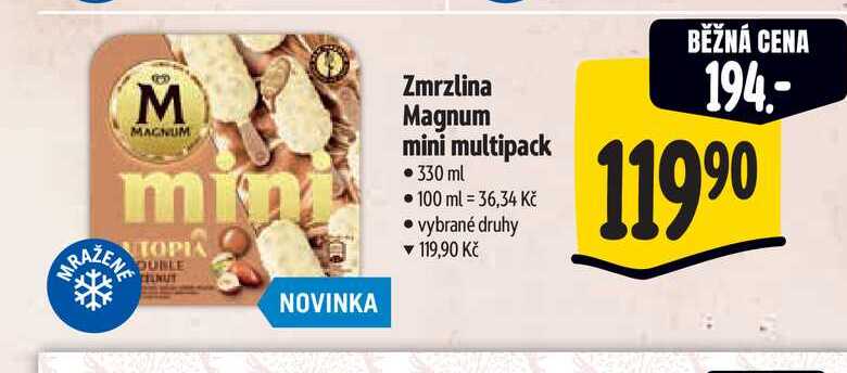   Zmrzlina Magnum mini multipack  330 ml