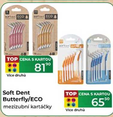 Soft Dent Butterfly/ECO mezizubní kartáčky 