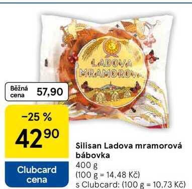 Silisan Ladova mramorová bábovka, 400 g 