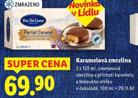 Karamelová zmrzlina, 2x 120 ml