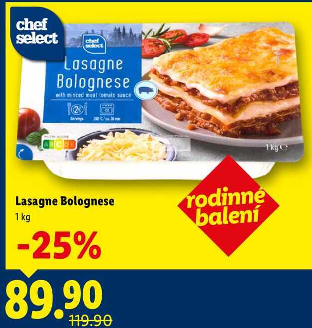 Lasagne Bolognese, 1 kg