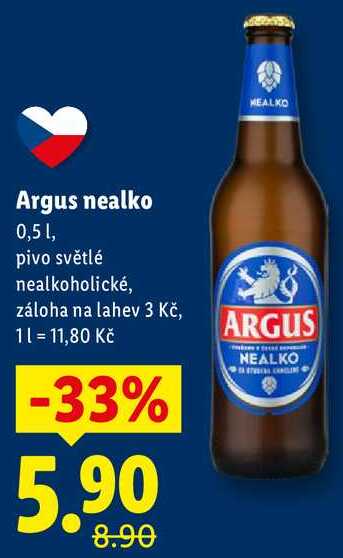 Argus nealko, 0,5 l