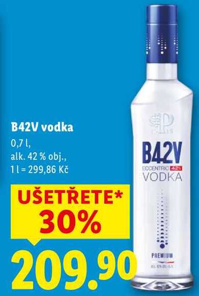 B42V vodka, 0,7 l