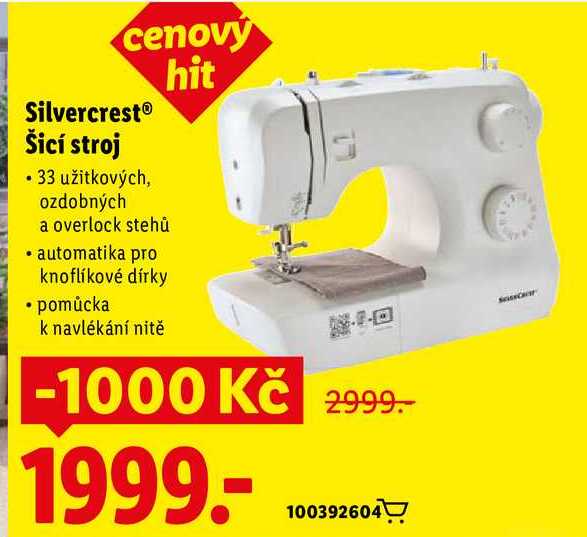Silvercrest Šicí stroj 
