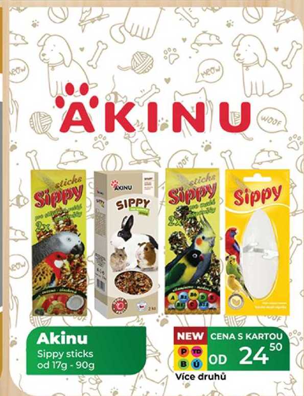 Akinu Sippy sticks od 17g - 90g 