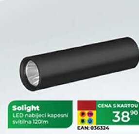 Solight LED nabijeci kapesni svitilna 120lm 