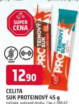 CELITA SUK PROTEINOVÝ 45 g v akci