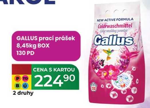 GALLUS prací prášek 8,45kg BOX 130 PD 