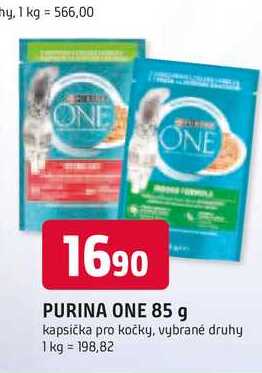 PURINA ONE 85 g kapsička pro kočky, vybrané druhy