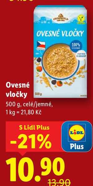Ovesné vločky, 500 g