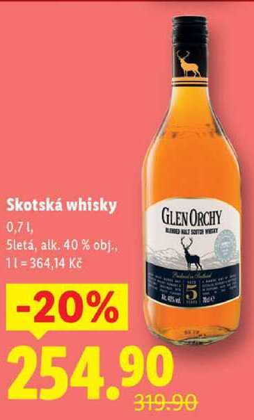 Skotská whisky, 0,7 l