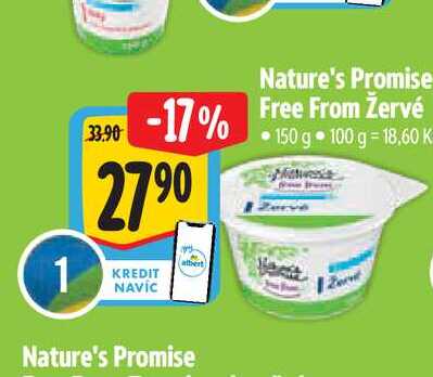   Nature's Promise Free From Žervé  150 g  