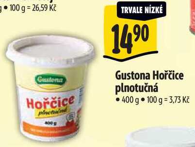 Gustona Hořčice plnotučná, 400 g