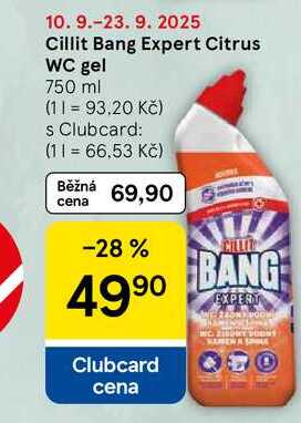 Cillit Bang Expert Citrus WC gel, 750 ml