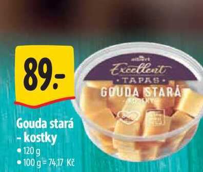 Gouda stará - kostky 120 g  