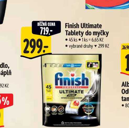   Finish Ultimate Tablety do myčky  45 ks 