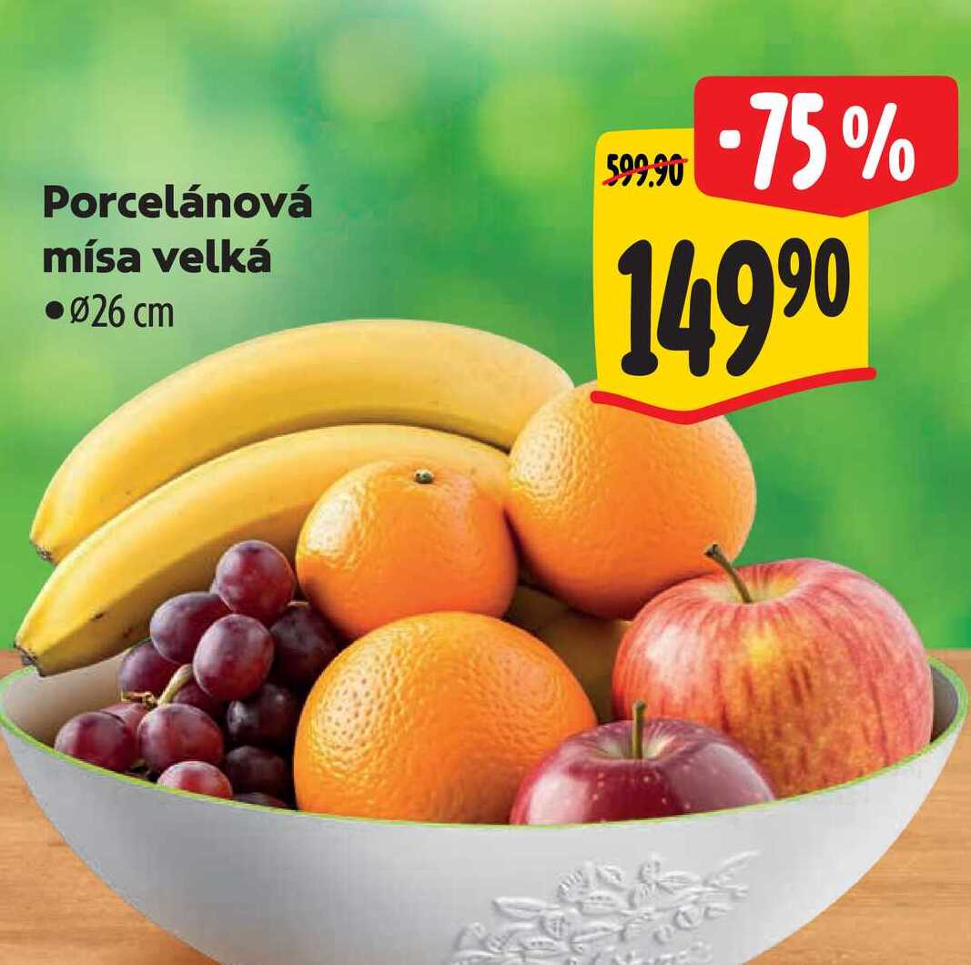 Porcelánová mísa velká, pr. 26 cm 