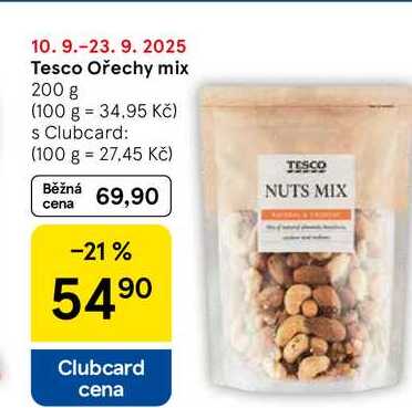Tesco Ořechy mix, 200 g 