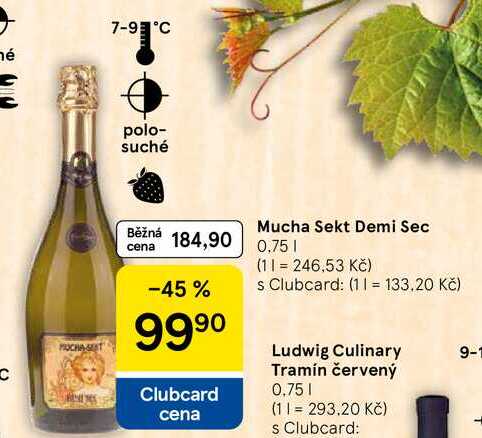 Mucha Sekt Demi Sec, 0,75 l