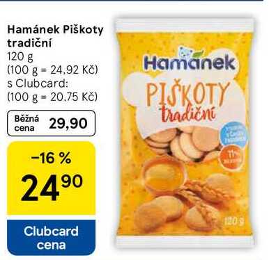 Hamánek Piškoty tradiční, 120 g 