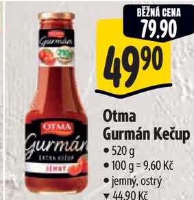Otma Gurmán Kečup, 520 g