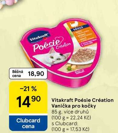 Vitakraft Poésie Création Vanička pro kočky, 85 g 
