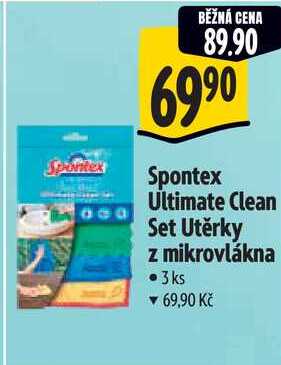 Spontex Ultimate Clean Set Utěrky z mikrovlákna, 3 ks
