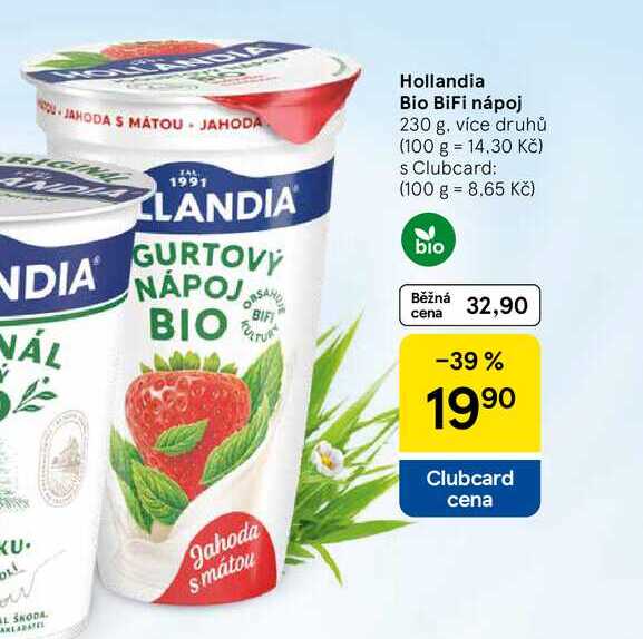 Hollandia Bio BiFi nápoj, 230 g