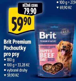 Brit Premium Pochoutky pro psy, 180 g