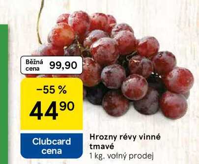 Hrozny révy vinné tmavé, 1 kg 