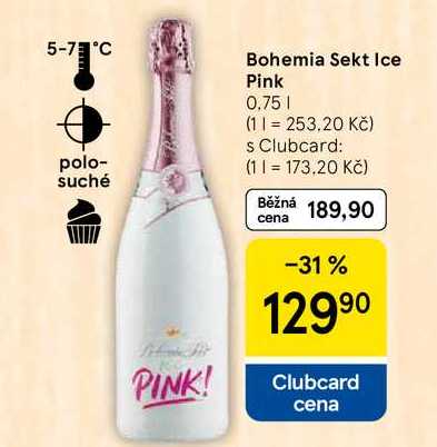 Bohemia Sekt Ice Pink, 0.75 l