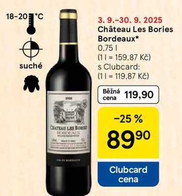 Château Les Bories Bordeaux, 0.75 l