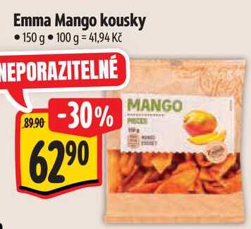 Emma Mango kousky, 150 g 